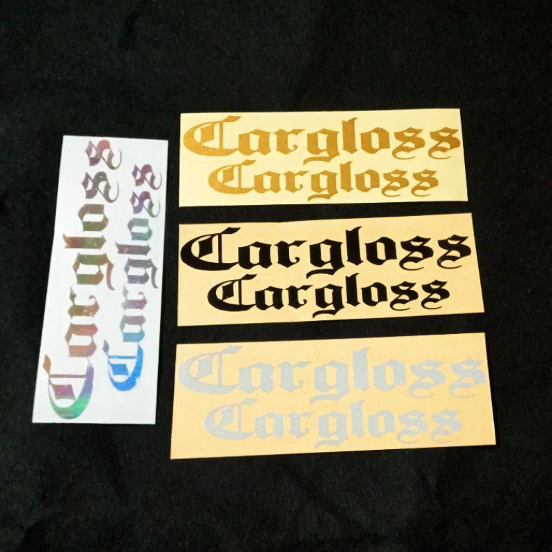 BERKAH MOTOR RACING Stiker Cutting Helm Carglos Model Bogo Dapat 2 Pcs Besar Dan Kecil  Stiker CARGL