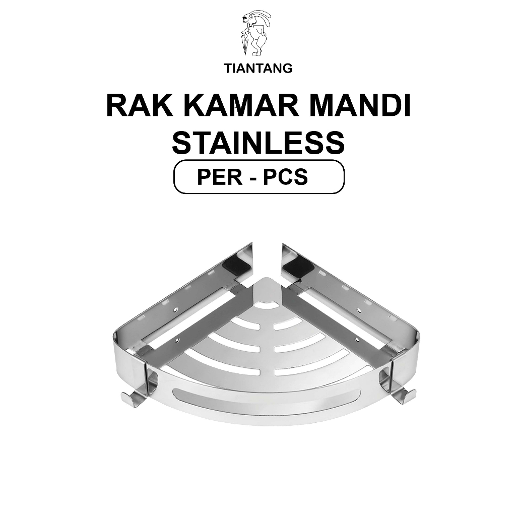 TIANTANG Rak Kamar Mandi Segitiga / Persegi Panjang Stainless