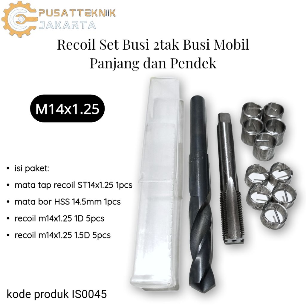recoil set recoil busi 2tak recoil busi mobil recoil busi panjang dan pendek m14x1.25