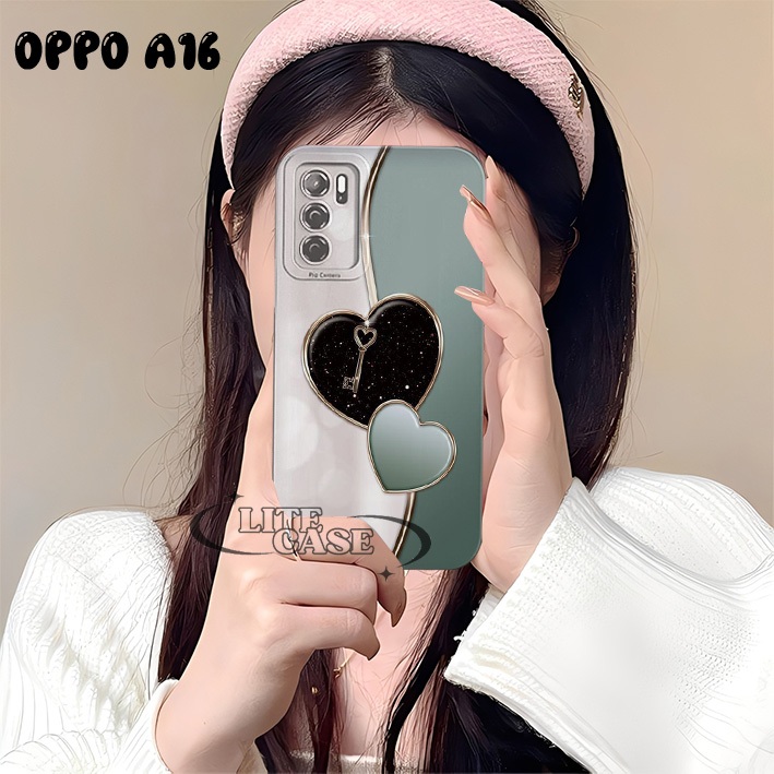 Softcase Hp Oppo A16 - Case Oppo A16s - Oppo A54s Motif Walpaper love aesthetic Case Pro Camera Lent