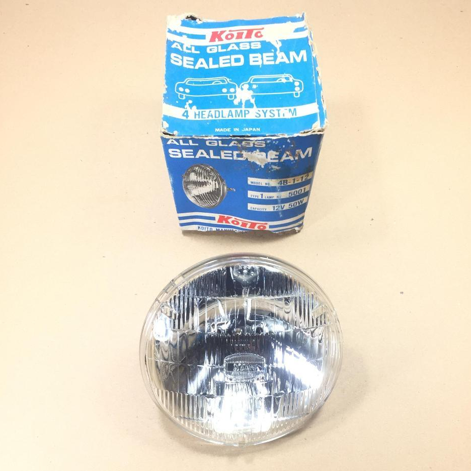 Lampu Sealed Beam 5" 12V 50W Kaki 2 Koito Japan (Original)