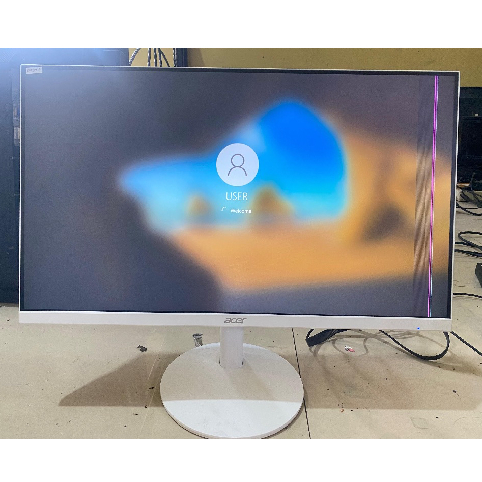 Monitor LED Frameles Acer 24 Inch Warna Putih