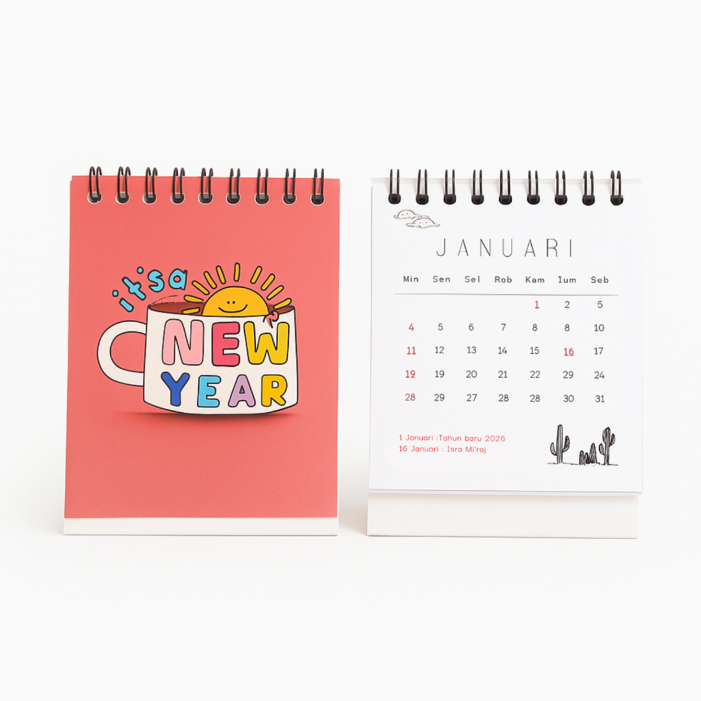 

SOUVENIR KALENDER MEJA MINI 2026 / KALENDER BINGKAI MINI 2026 BEST SELLER