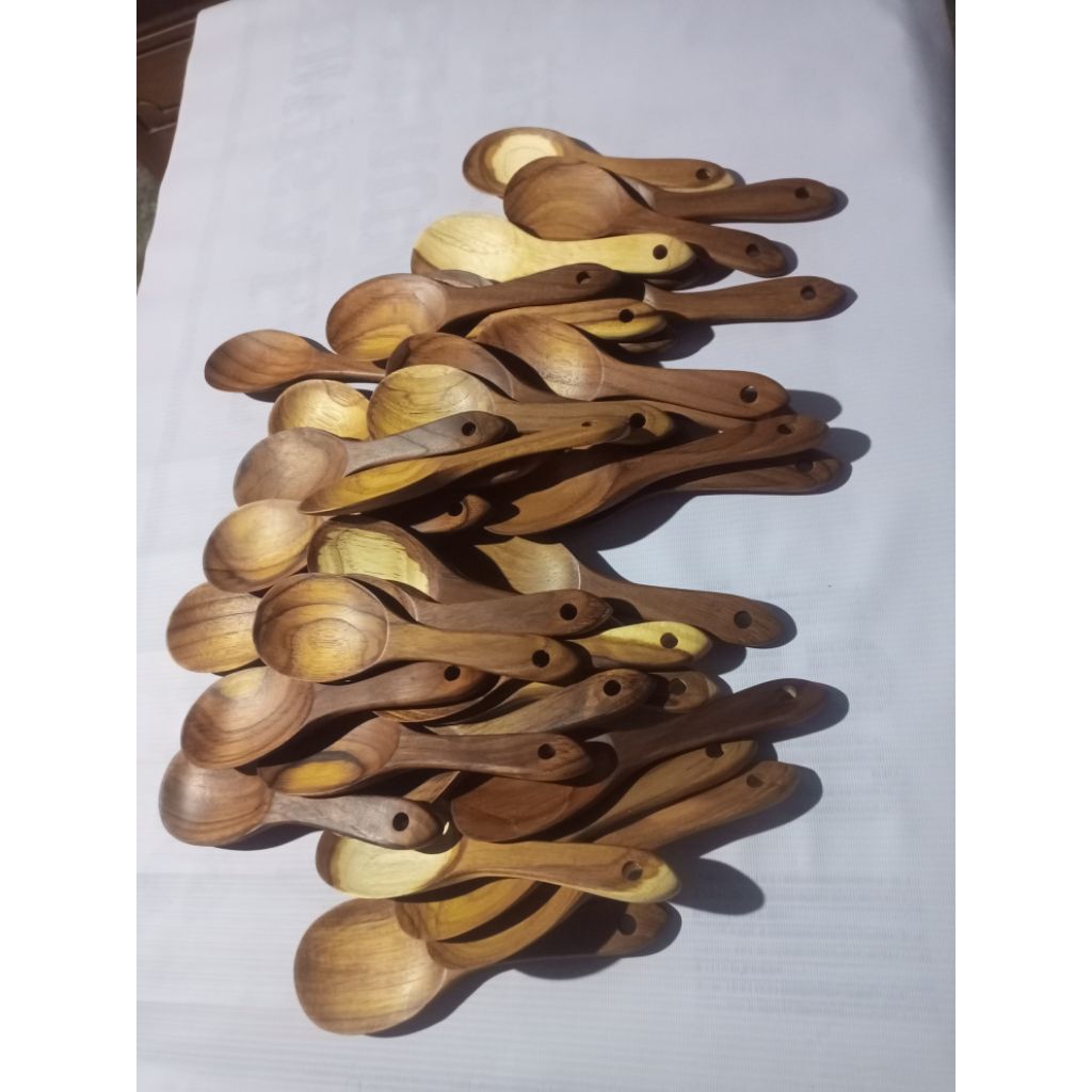 Centong nasi kayu jati premium,kayu jati asli tanpa politur tanpa pewarna aman