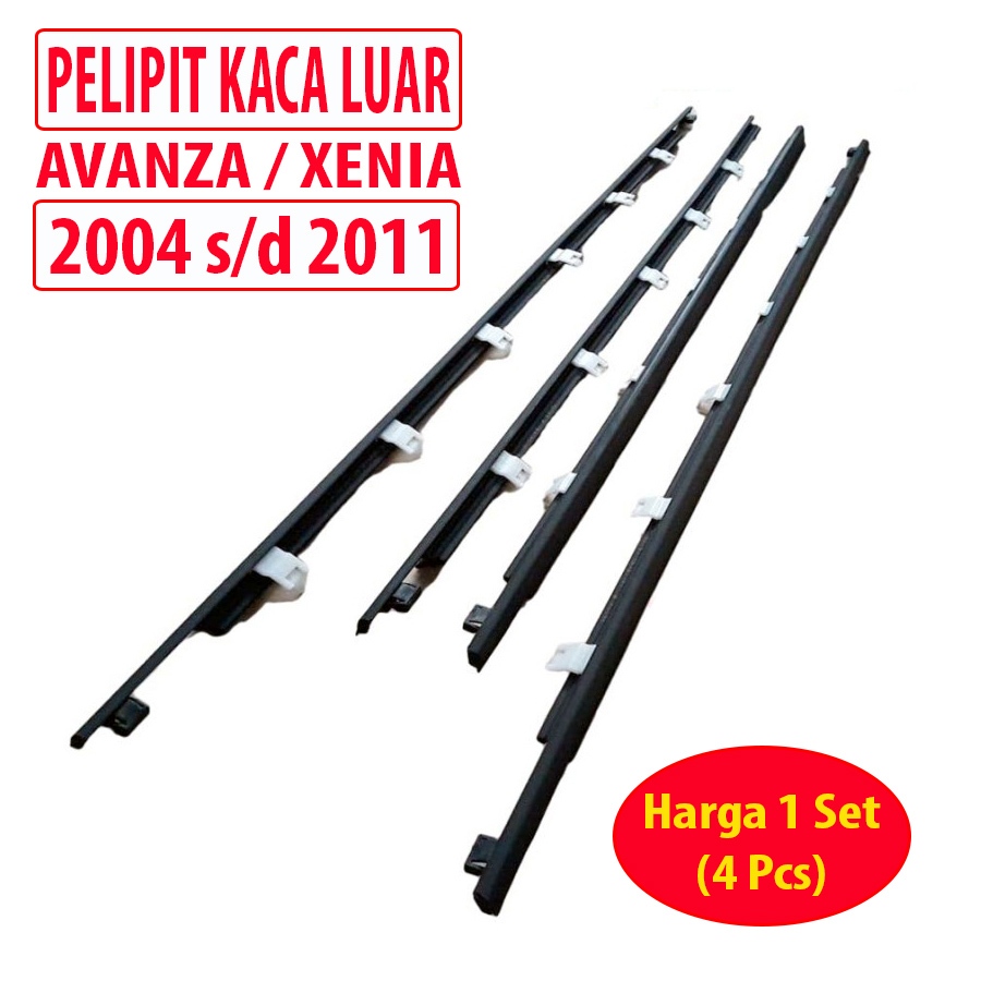 Pelipit Pintu/ Karet Kaca Luar Depan Kanan Avanza Xenia 2004-2011 DEPAN BELAKANG KANAN KIRI