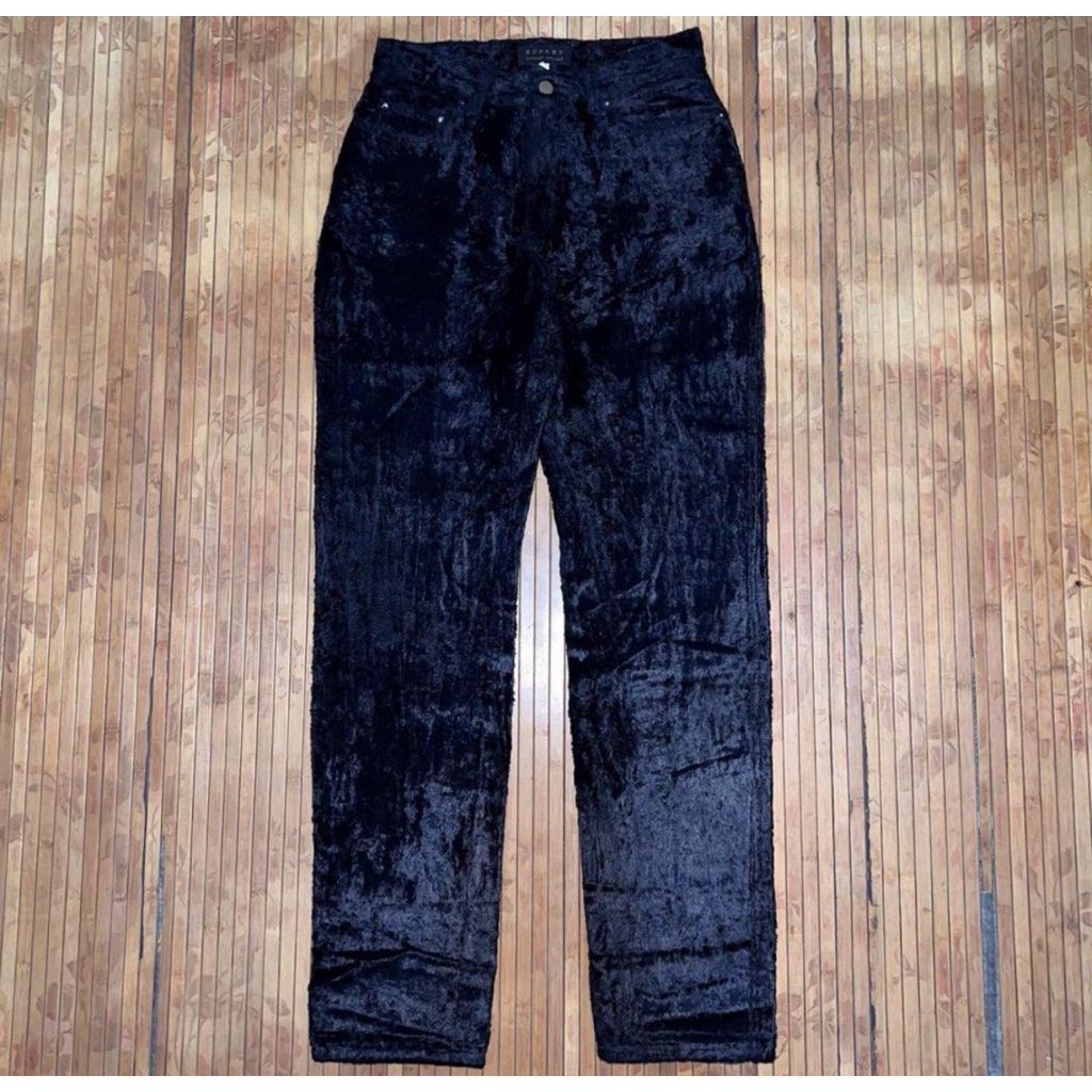 VINTAGE 80s RUPERT BY ATSUKI ONISHI PONYHAIR TEXTURED Y2K PANTS goa vivienne westwood comme des garc