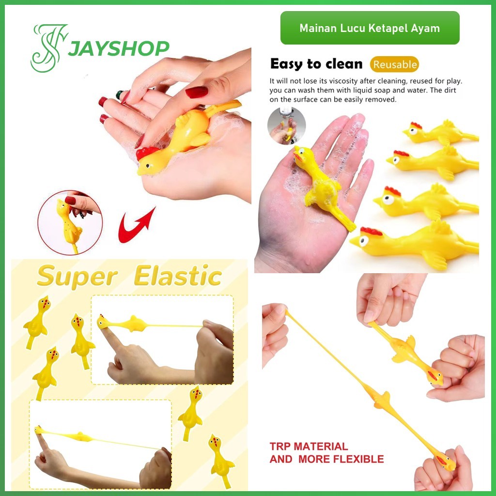 Mainan Ketapel Anak Ayam Mainan Tembak Ketapel Ayam Tempel Dinding Lucu Finger Toy