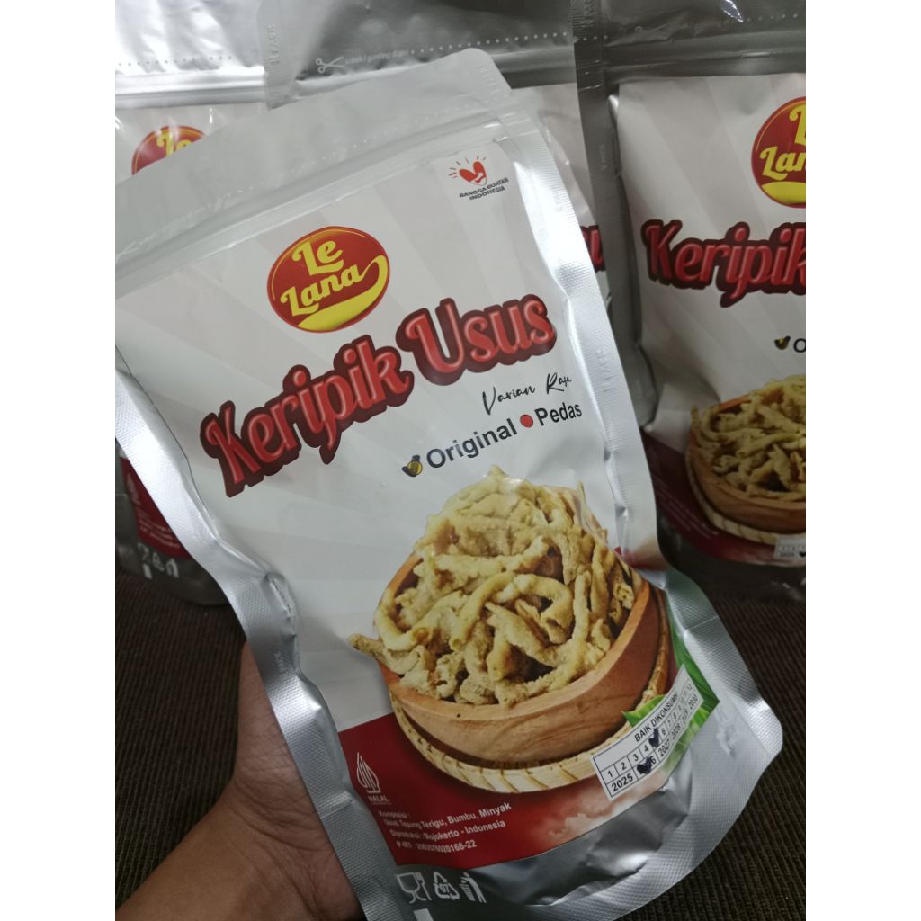 Keripik Usus Lelana Snack Gurih Pouch 200 gr