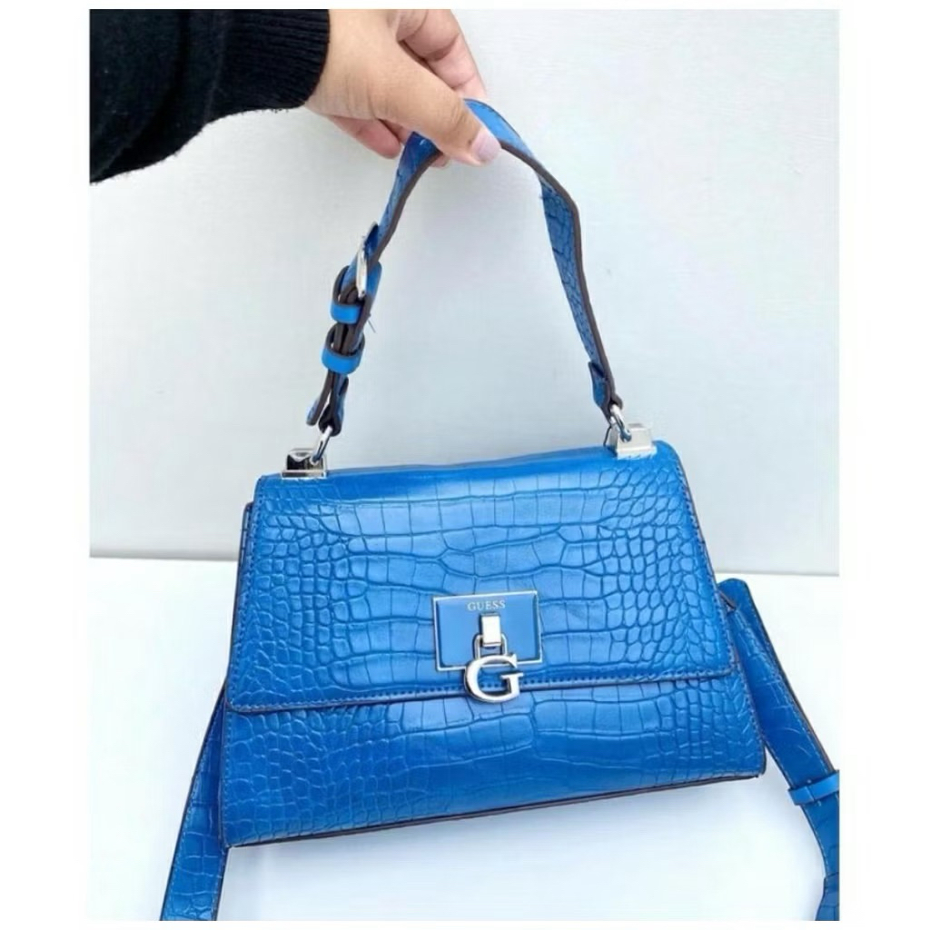 GUESS STEPHI CROCO PRINT TOP HANDLE ORIGINAL / TAS CROSSBODY / TAS WANITA IMPORT / TAS SHOULDER