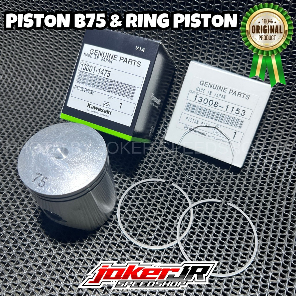 Piston B 75 original ninja 150 Ninja R RR Ring Piston B75 Original