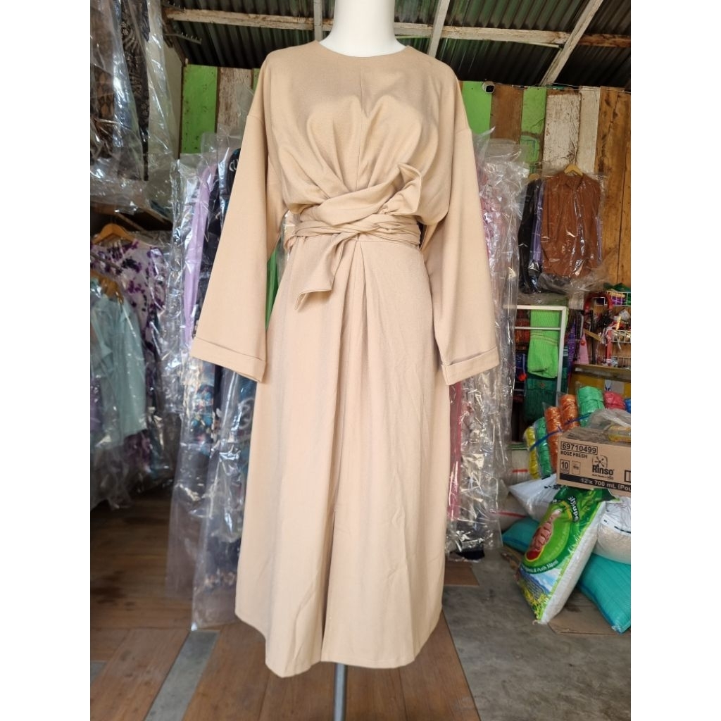 gaun katun premium gaun pesta gaun gereja bagus gaun natal, tunik bagus