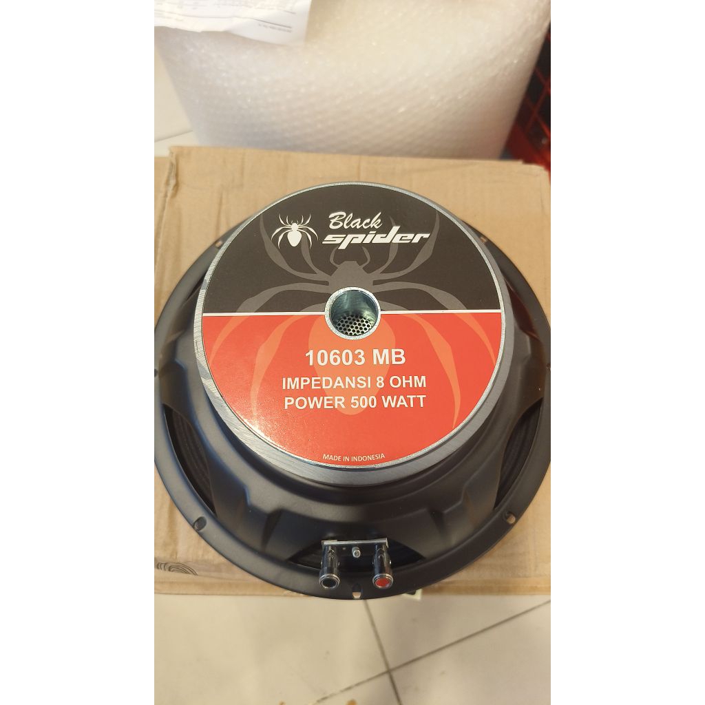 SPEAKER KOMPONEN BLACKSPIDER 10603MB BLACK SPIDER 10603 MB ORI 10 INCH / Speaker Black Spider 10 Inc