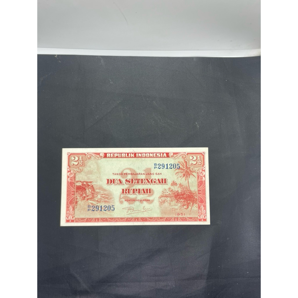 uang Kuno 2 Setengah rupiah 1951 Baru ,mahar dan koleksi