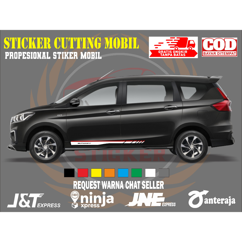 sticker mobil ertiga sticker mobil suzuki ertiga stiker mobil ertiga keren stiker variasi body mobil