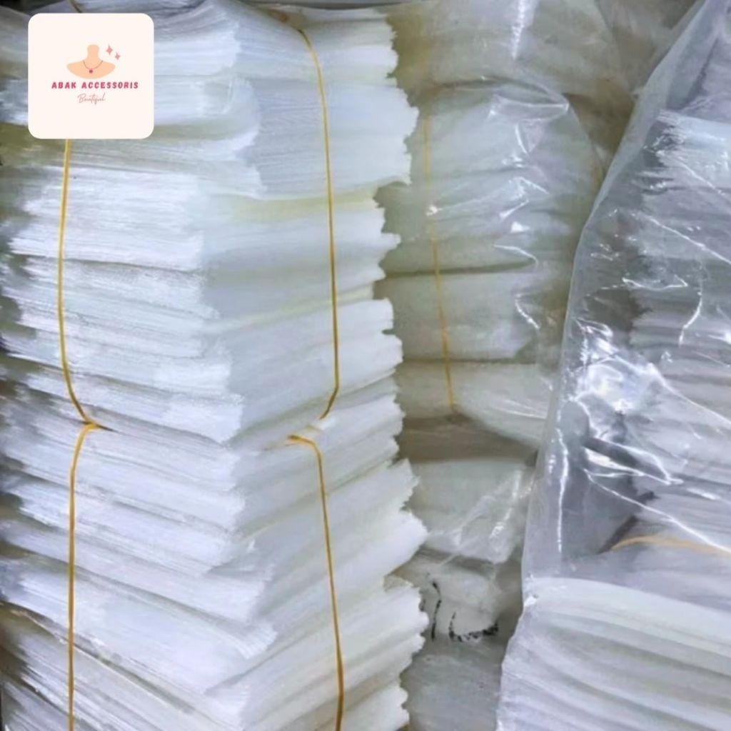 Chiopalming [ 1 Kg ] Plastik Opp - Plastik Kaca Bening Tanpa Lem Bahan Plastik Tebal/ Plastik