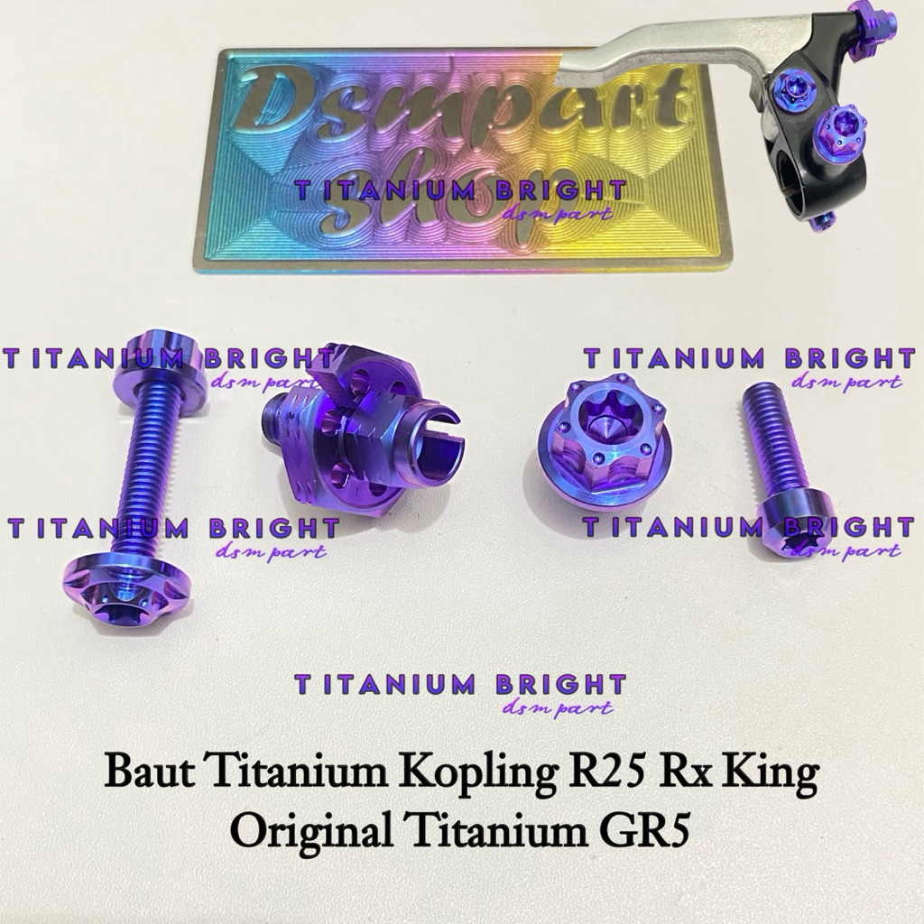 Baut Titanium Fullset Kopling R25 Rx King Original Titanium GR5