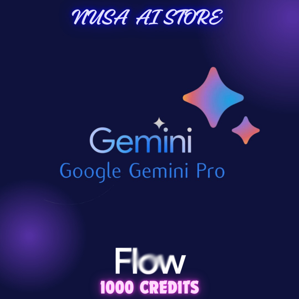 Akun Gemini PRO 1 Bulan | Termurah  | inc Flow 1000 credits | Google Drive 2 TB