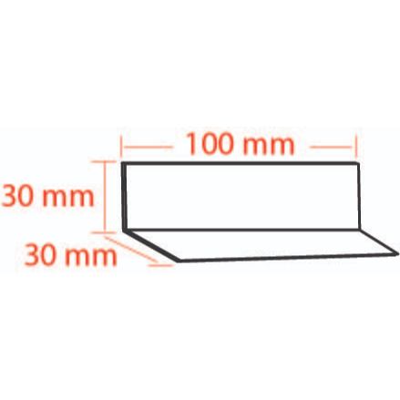 Siku Akrilik  L Tebal 2 mm Bening