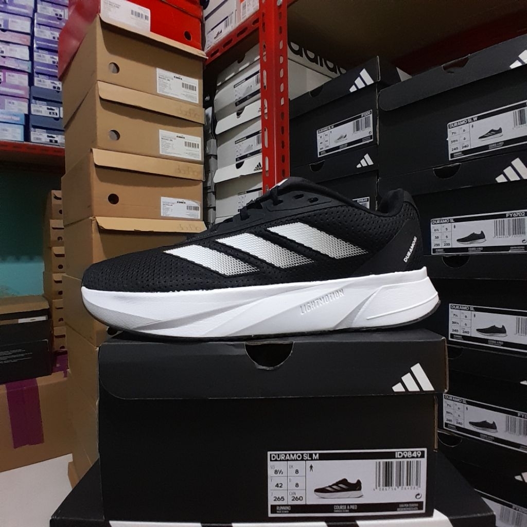 Adidas Duramo SL Black Sepatu Runing Pria Original