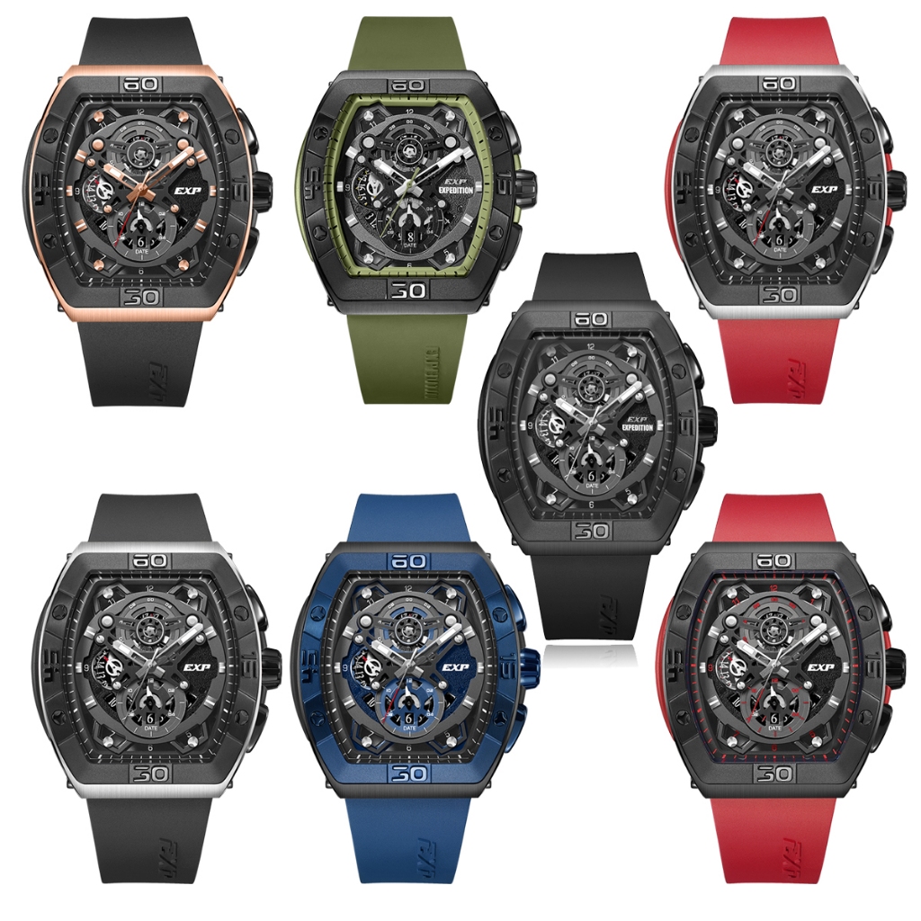 Expedition EXP 6800 / E6800 Jam Tangan Pria Original Size 4,8 Cm x 5,3 Cm