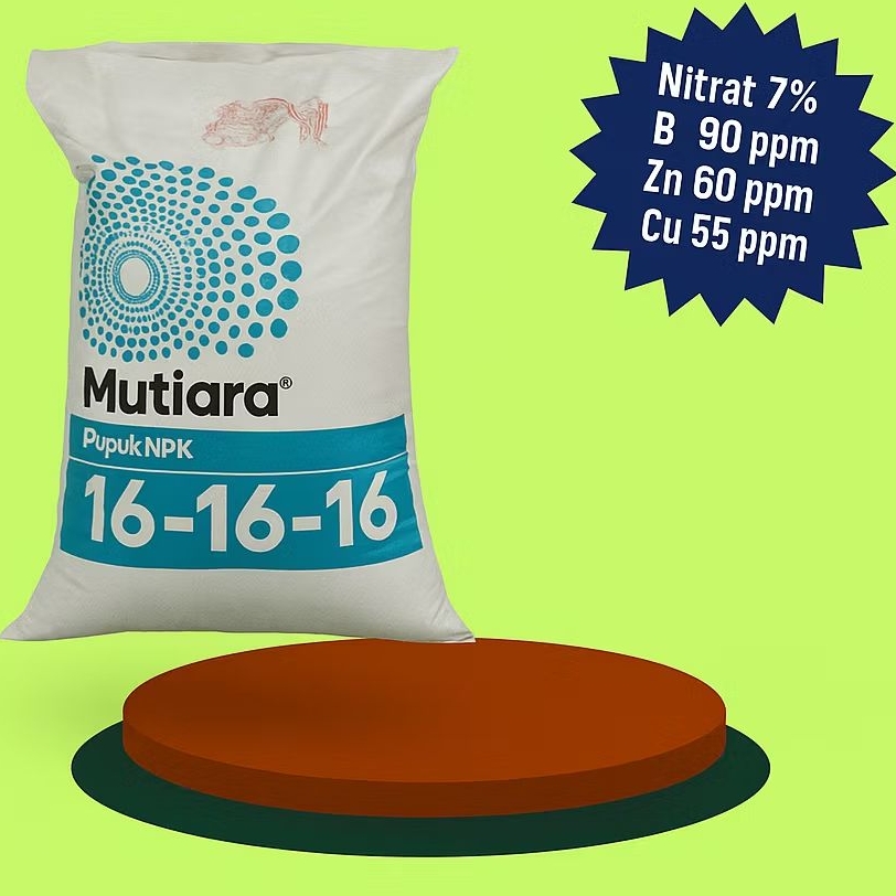 npk mutiara 16 16 16 kemasan pabrik/npk mutiara 16 16 16 ori/npk mutira 1 kg/npk mutiara