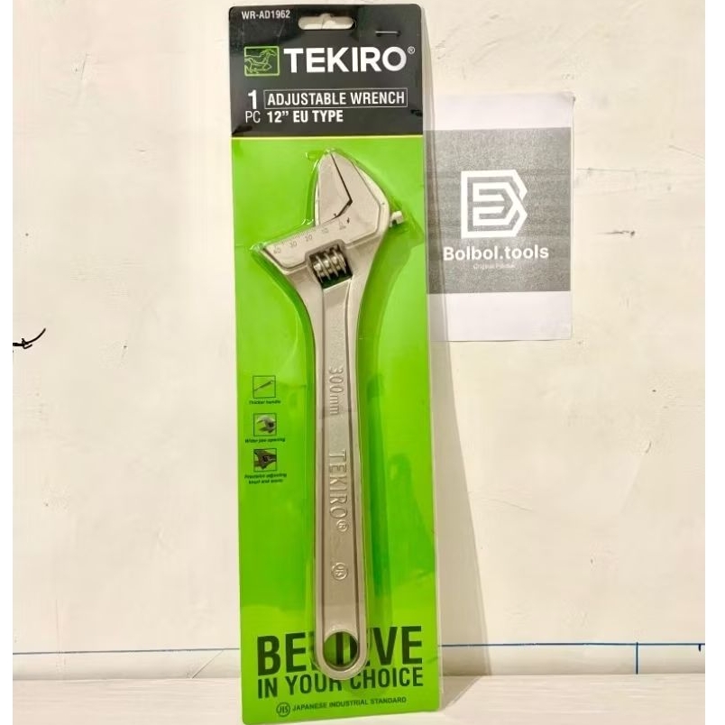 TEKIRO Kunci Inggris 12 Inch 300 Mm Original - Kunci Inggris 12" Tekiro Asli