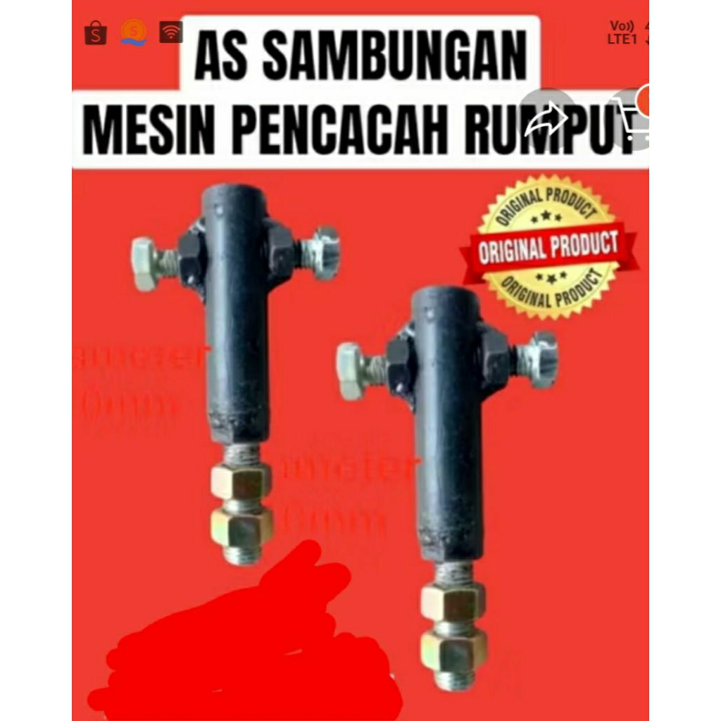 sambungan cop as dinamo pencacah rumput