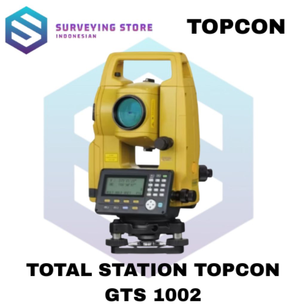 Total Station Topcon GTS-1002 / Topcon GTS 1002 / Topcon GTS1002 / Murah Lengkap Set