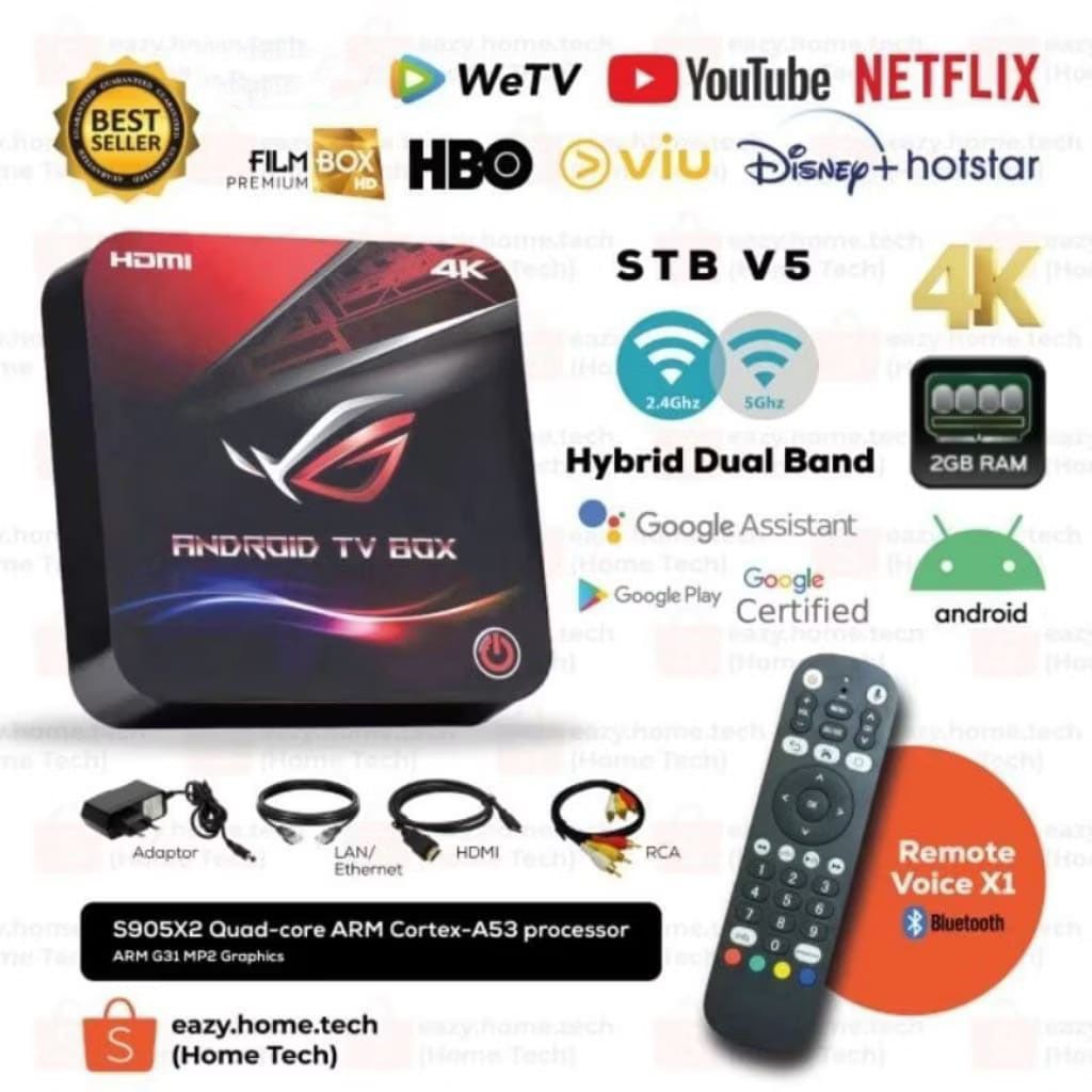 STB ANDROID TV BOX V5 Root Unlock (Open ALL Channel TV) Netflix Certified