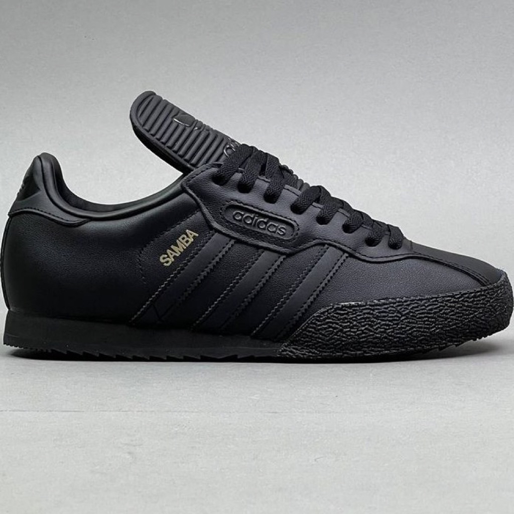 ADIDAS SAMBA SUPER CORE BLACK GOLD LEATHER JH8637