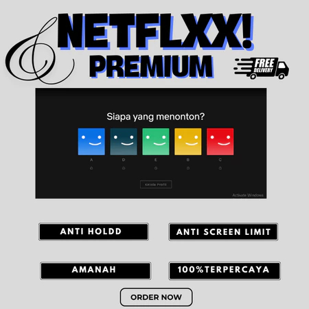 Netflix Premium 1 Bulan 4K Murah Terpecaya