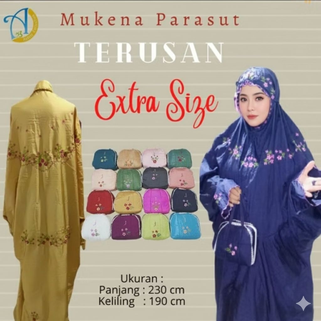 Mukena PARASUT TERUSAN JUMBO