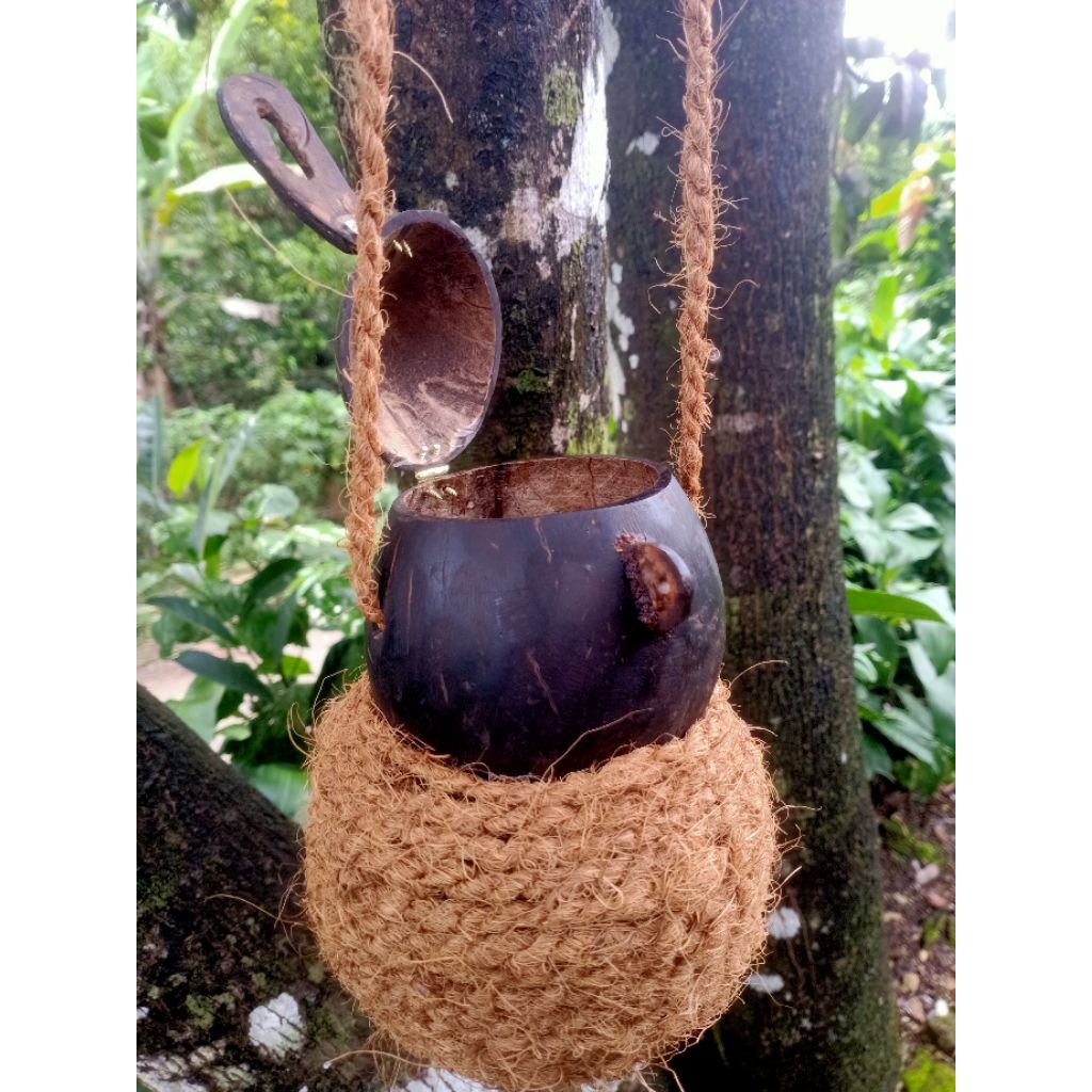 Tas Batok Kelapa Unik Antik Natural | Tas Handmade Penyimpanan Barang & Koleksi