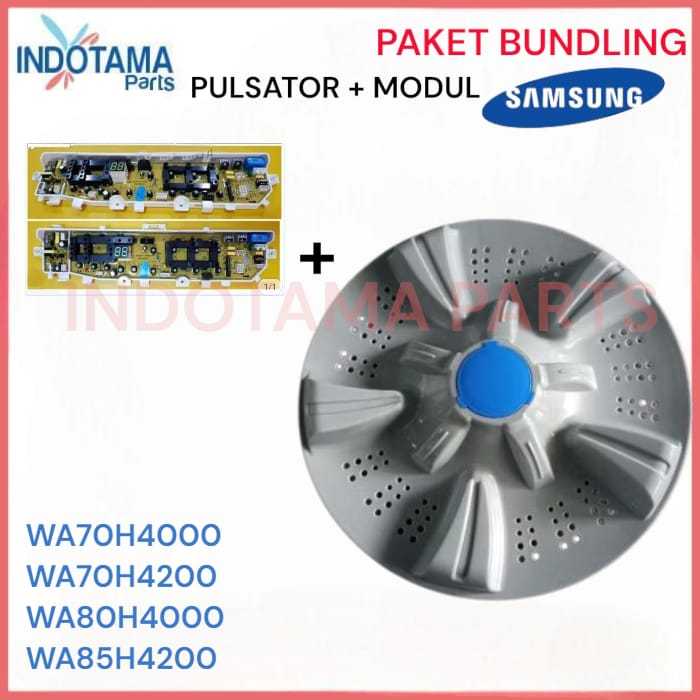 PAKET BUNDLING Pulsator + modul mesin cuci Samsung WA70V3 WA70V4 WA65V3 WA80V3 WA80V4 WA80V7 WA80V3 