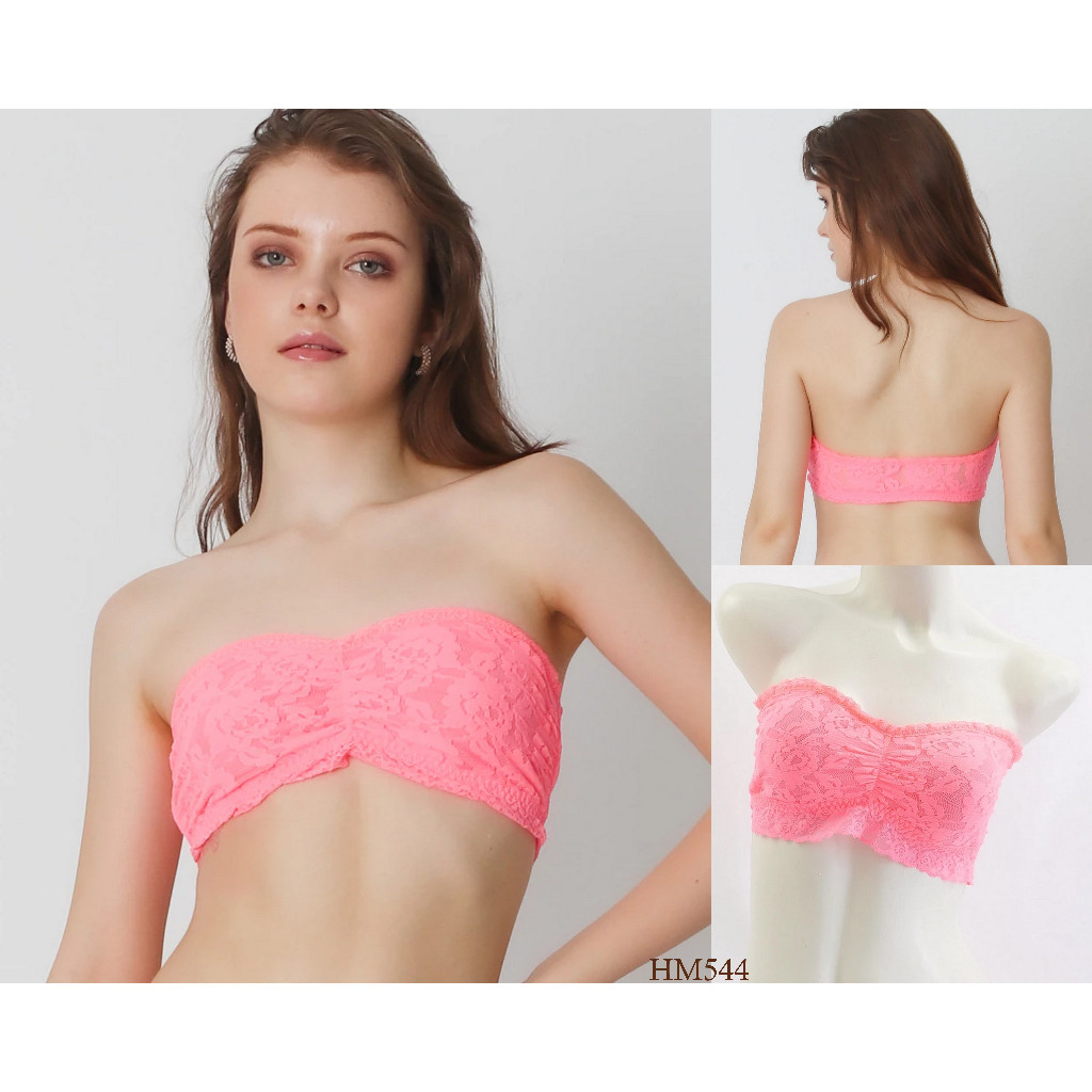 Bra Wanita Tanpa Kawat Strapless Swedia Tanpa Busa Half Cup 32B s/d 36C Wireles Non Padded Pakaian D