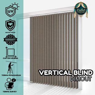 Vertical Blind Dimout Tirai Vertikal Jendela Gorden pintu dan jendela minimalis Vertical Blind termu