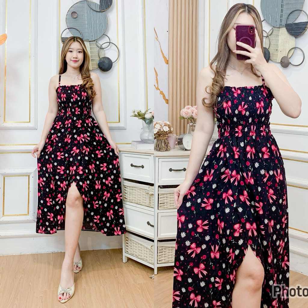 DRESS SANDRA //DASTER PUTRI BALI// RAYON ADEM KEKINIAN // DASTER VIRAL BELAH SEKSI