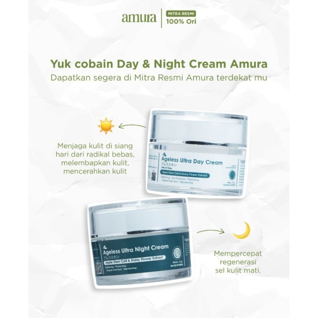Amura Day Cream & Night Cream.