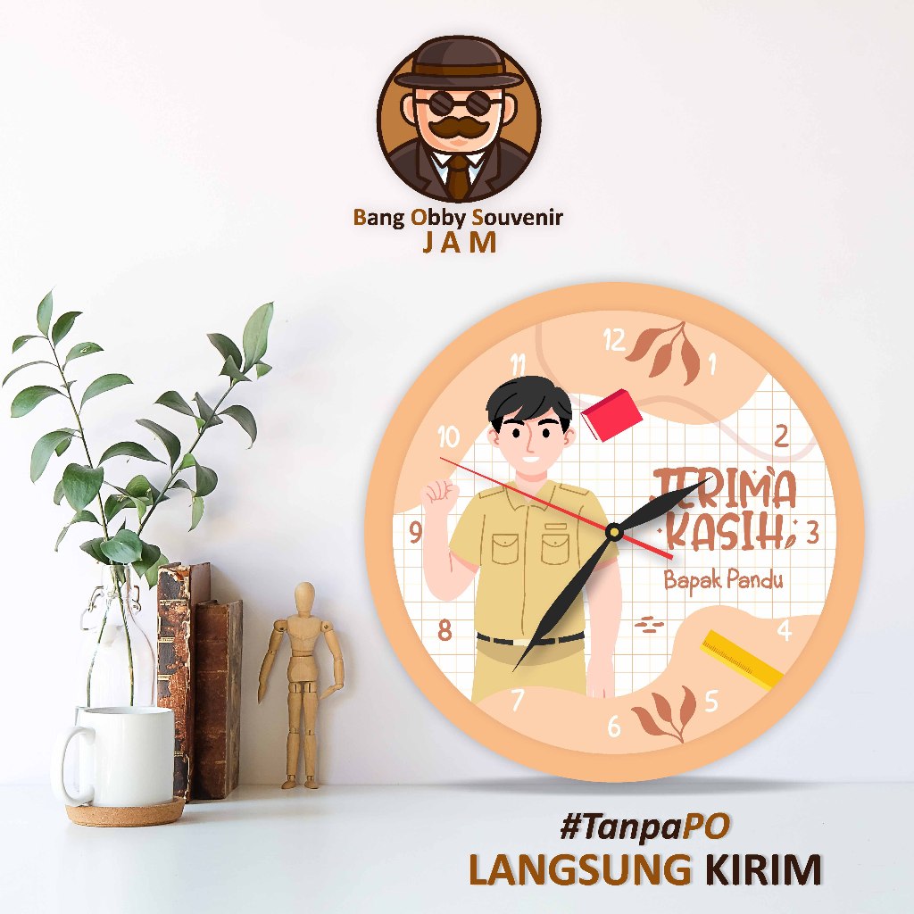 KADO JAM MEJA DUDUK GIFT KENANG KENANGAN TERIMAKASIH GURUKU SPESIAL UNTUK GURU HADIAH TEACHER DAY