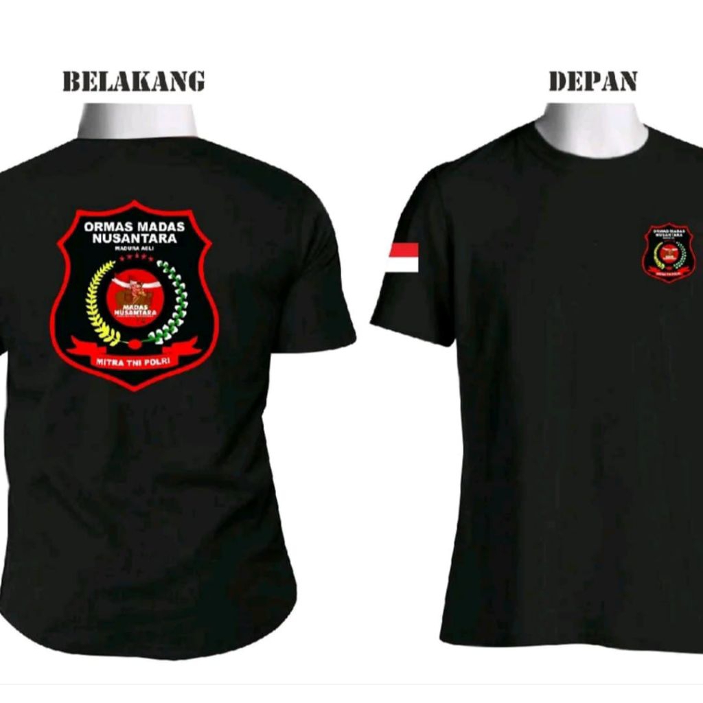KAOS DISTRO ORMAS MADAS NUSANTARA BAHAN KATUN NYAMAN DIPAKAI ADEM LEMBUT