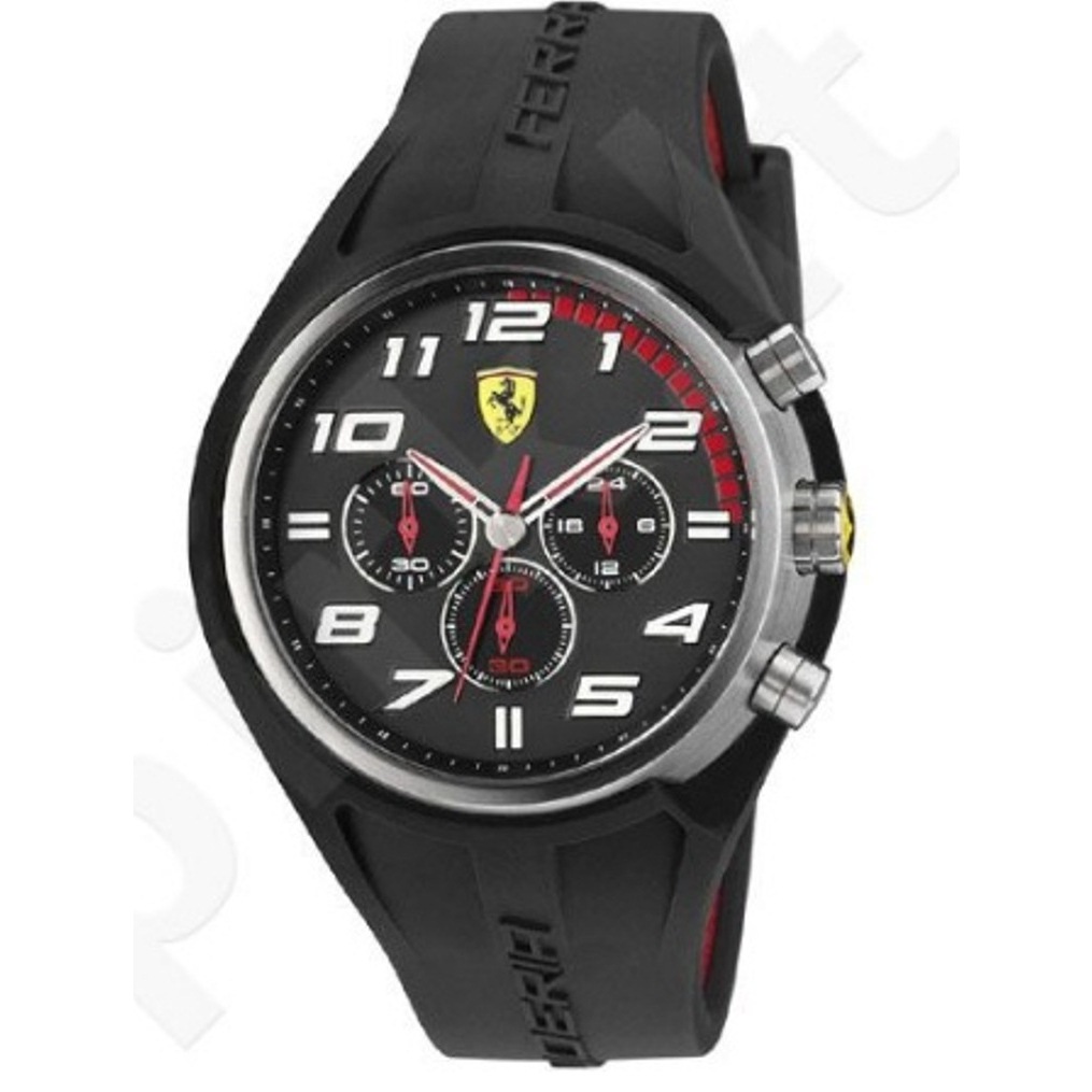Jam tangan kronometer pria Ferrari Scuderia 0830147
