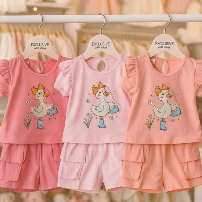Walton Kids 5914 Setelan Walton Kids Anak Prempuan Usia 1-2 Tahun Bahan Kaos Adem dan Dijamin Nyaman