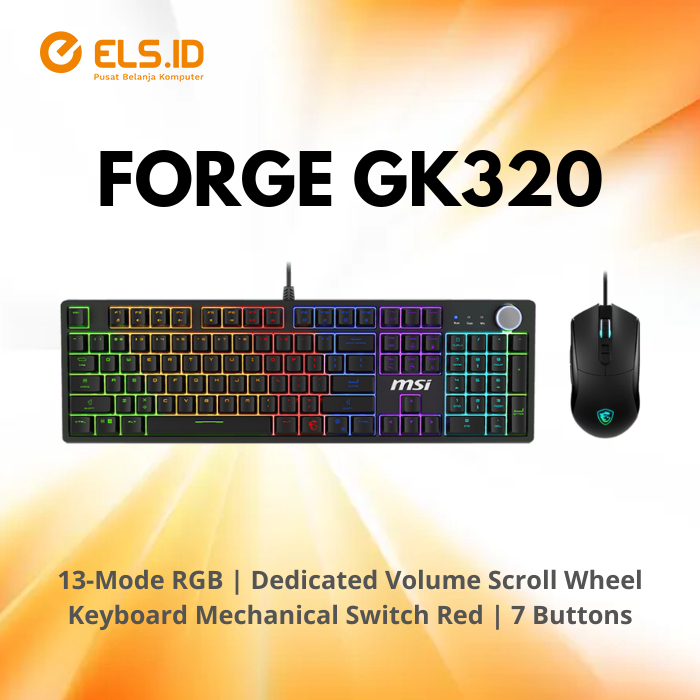 MSI Forge GK320 Combo Keyboard Mouse Gaming