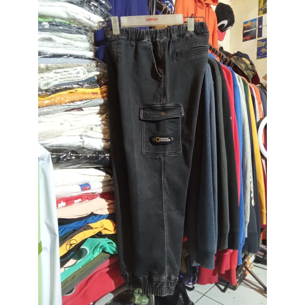 Celana Cargo joger Natgeo National geografhic patch