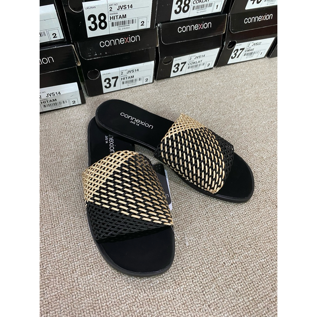 Sandal flat connexion sandal wanita connexion sandal wanita flat connexion