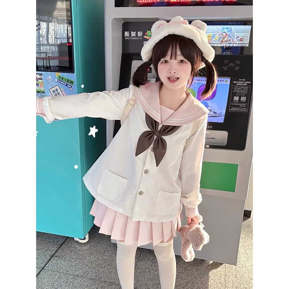 [PERIWINGKEL] SEIFUKU CUTE BW PINK