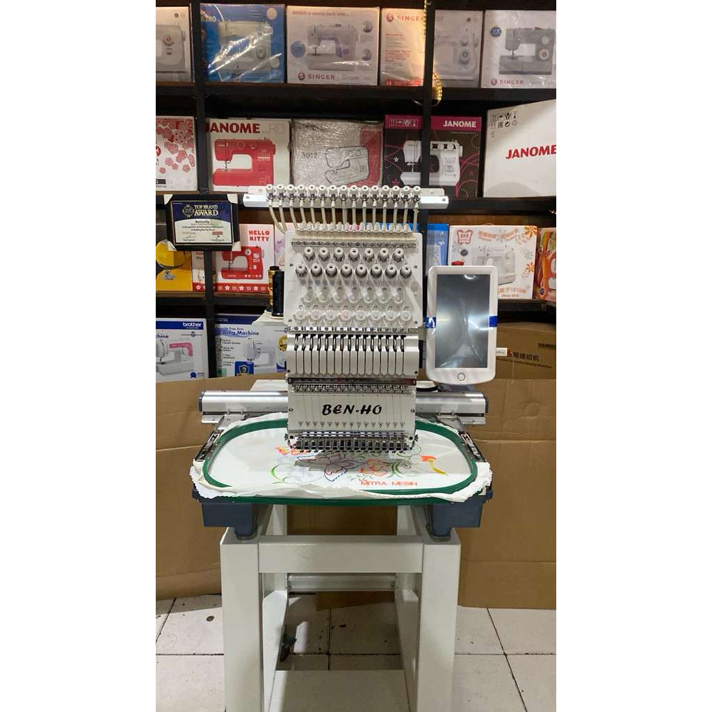 Mesin Bordir 1kepala 15jarum BENHO 1501TS