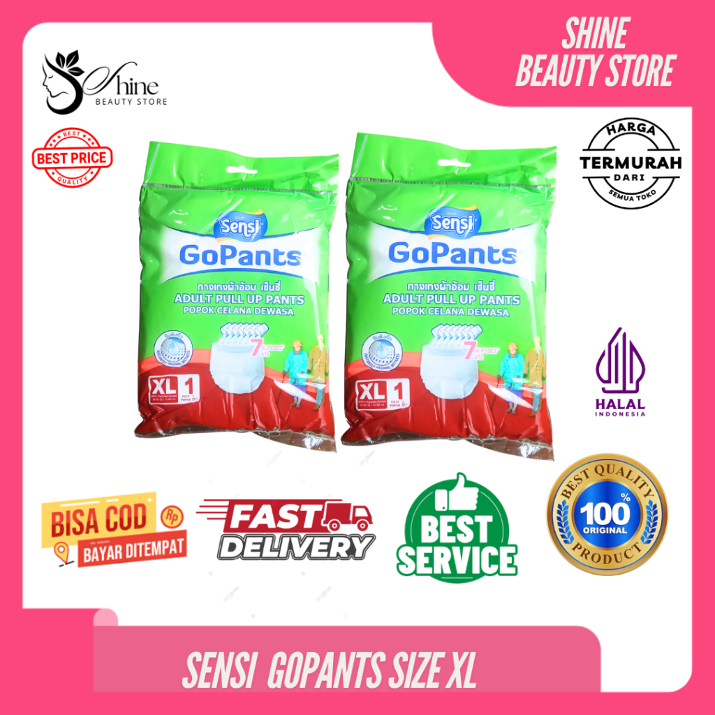 SENSI GOPANTS XL - CELANA DEWASA Perekat