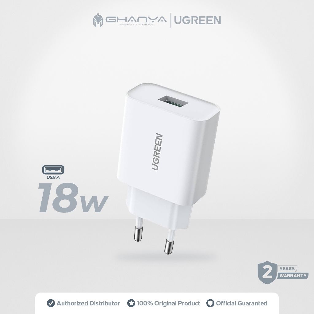 UGREEN Kepala Charger Power Delivery USB A Fast Charging 18 Watt 10133