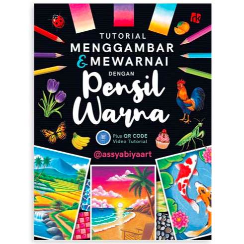 Buku Tutorial Menggambar Mewarnai Pensil Warna